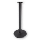  3000 Series Signature Line Flat Style Table Base 18'' Round Bar Height in Black Matte, Base Spread: 18'' Diameter, Spider Spread: 9'' Diameter, Height: 40-1/8'' H, Available in Multiple Sizes