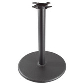  3000 Series Table Height Base, 22'' Round, 29'' High, Black Matte