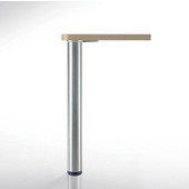  Heidelberg Single Table Leg, 3'' Diameter x 27-3/4''H, Chrome