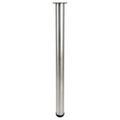  Rockwell Legs 976 Series Single Round Stainless Steel Bar Height Table Leg, 3'' Diameter x 40-3/4'' H
