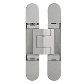  C1430 Series Ceam 3-D Invisible Adjustable Hinges, 7/8''W x 5-1/16''H (22mm x 128mm), Silver Painted Finish
