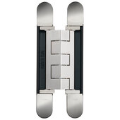  C1432-W Series Ceam 3D Invisible Hinge in Nickel Plated, Load Capacity: 408 lbs, Non-Reversible, 1-1/4'' W x 1-1/4'' D x 9-1/16'' H