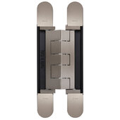 C1432-W Series Ceam 3D Invisible Hinge in Satin Nickel, Load Capacity: 408 lbs, Non-Reversible, 1-1/4'' W x 1-1/4'' D x 9-1/16'' H
