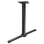  2000 Cast Iron 3'' Diameter Column, 7-3/4'' Squared Top Plate, End-Style Base Plate 5'' W X 22'' D, Counter Height 34-1/4'' H, Black Matte