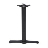  2000 Series Table Height Base, 5'' x 22'', End Style X, 28-1/4'' High, Black Matte