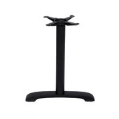  2100 Series Table Height Base, 3'' x 24'', Arc End, 29'' High, Black Matte