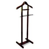  Products Lancaster Valet in Mahogany with Black Hardware 12''W x 12''D x 39''H