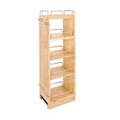 Rev-A-Shelf Kitchen Upper Cabinet Soft Close Pull-Out Organizer w/ 3 Adjustable Shelves, 8''W x 10-3/4''D x 32-3/16''H, Fits 12'' Face Frame Wall Cabinets