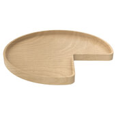 Rev-A-Shelf ''Wood Classic'' 32'' Diameter Kidney-Shaped Single Shelf Lazy Susan, Shelf Not Drilled