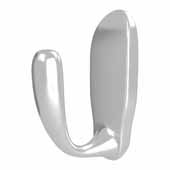 Sidelines by Rev-A-Shelf Single Decorative Hook, Chrome, 27/32''W x 1-5/8''D x 2-13/32''H