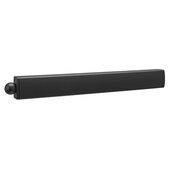  14'' D Telescoping Sliding Valet Rod in Matte Black for Custom Closet Systems, 29/32'' W x 13-3/4'' D x 1-9/16'' H