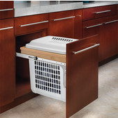 Rev-A-Shelf Rev-A-Motion Pull Out Top Mount Wood Hamper