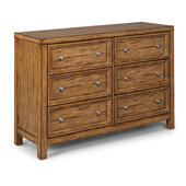  Tuscon Dresser in Brown, 52-3/4'' W x 18'' D x 36'' H