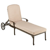  Capri Outdoor Chaise Lounge in Taupe, 29-1/2'' W x 84'' d x 12-3/4'' H