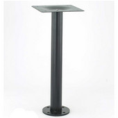SteelBase Roswell Surface Mount Table Base, 11'' Dia. Base, Multiple Heights, Powder Coated Black