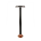  Eclipse Bolt Down Copper Table Base With One Copper Collar , 40-3/4''H