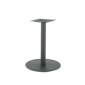  Olivia 30'' Circular Table Base, 28-1/5''H, 34-3/4''H, or 40-3/4''H, Stainless Steel