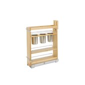 Rev-A-Shelf 5'' Base Cabinet Pullout Utensil Organizer with 3 Bins and  Blumotion Soft-Close, 6''W x 21-5/8''D x 25-1/2''H, Min Cab Opening: 5-1/2''W x 21-3/4''D x 26''H