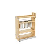 Rev-A-Shelf 8'' Base Cabinet Pullout Utensil Organizer with Blumotion Soft-Close, 8-3/4''W x 21-5/8''D x 25-1/2''H, Min Cab Opening: 8-1/2''W x 21-3/4''D x 26''H