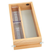 Rev-A-Shelf Single Vanity Drawer for 12'' Frameless Cabinet, with BLUMOTION Soft-Close Slides, 10-1/2''W x 18-11/16''D x 4-5/16''H