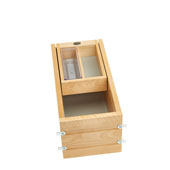 Rev-A-Shelf Half Tiered Double Vanity Drawer for 12'' Face Frame Cabinet, 9''W x 18-11/16''D x 8''H