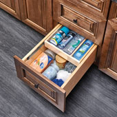 Rev-A-Shelf Tiered Double Vanity Drawer for 18'' Face Frame Cabinet, 15''W x 18-11/16''D x 8''H
