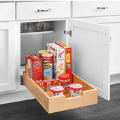 Rev-A-Shelf Single Wood Bottom Mount Pullout Standard Drawer with Soft Close for 18'' Cabinet, 14''W x 21-5/8''D x 4-7/8''H, Min Cab Opening: 18'' W x 24'' D x 5'' H