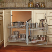 Rev-A-Shelf Kitchen Blind Corner Cabinet Optimizer, 32-1/4''W x 20-1/4''D x 21''H, Min Cab Opening: 18'' W x 20-1/4'' D x 21'' H
