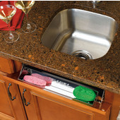 Rev-A-Shelf  14-1/4'' W Kitchen and Vanity Sink Front (Tip-Out) Stainless Steel Tray with Hinges