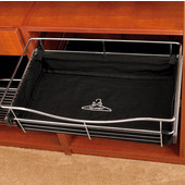 Rev-A-Shelf 18'' W x 12'' D x 7'' H Black Cloth Liner For CB Series Basket, Available in Multiple Sizes