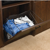 Rev-A-Shelf Tilt-Out Wire Clothes Hamper for Laundry, Bathroom or Closet, Oil Rubbed Bronze, Different Widths Available