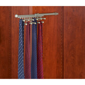 Rev-A-Shelf Closet Tie or Scarf Organizer, Satin Nickel, Other Depths Available