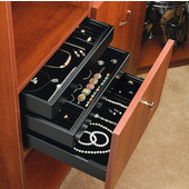 Rev-A-Shelf Undermount Velvet Jewelry Drawer with Slides, Available in Multiple Sizes