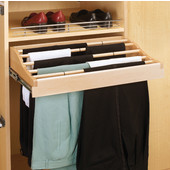 Rev-A-Shelf Wood Pants Rack, Multiple Widths Available