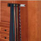 Rev-A-Shelf 14'' Maple Tie Rack, Side Mount, Black