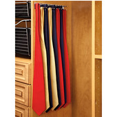 Rev-A-Shelf 12'' Deep Side Mount Tie Rack with No Slide, Available in Multiple Finishes