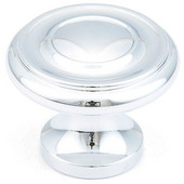  700 Series Traditional Collection 1-1/4'' Diameter Cabinet Round Knob in Polished Chrome, 1-1/4'' Diameter x 7/8'' D x 3/4'' Base Diameter