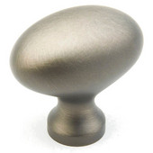  700 Series Traditional Collection 1-3/8'' Diameter Oval Cabinet Knob in Antique Nickel, 1-3/8'' Diameter x 1-1/4'' D x 1/2'' Base Diameter