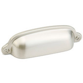  700 Series Traditional Collection 3-3/4'' W Cabinet Cup Pull in Pull Satin Nickel, 3-3/4'' W x 3/4'' D x 1'' H