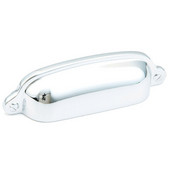  700 Series Traditional Collection 3-3/4'' W Cabinet Cup Pull in Polished Chrome, 3-3/4'' W x 3/4'' D x 1'' H