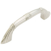  Versailles Collection 4-1/8'' W Cabinet Pull in Satin Nickel, 4-1/8'' W x 1-1/8'' D x 3/4'' H