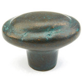  Mountain Collection 1-7/8'' Diameter Oval Cabinet Knob in Verde Imperiale, 1-7/8'' Diameter x 1-1/4'' D x 5/8'' Base Diameter