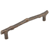  Mountain Collection 7-1/4'' W Cabinet Twig Pull in Antique Bronze, 7-1/4'' W x 1-3/4'' D