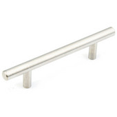  Stainless Steel Collection 6-1/8'' W Cabinet Bar Pull in Stainless Steel, 6-1/8'' W x 1-3/8'' D