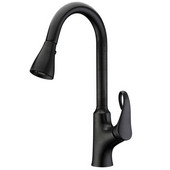  1 Hole Single-Lever Pull-Out Kitchen Faucet, Dark Brown Finish