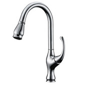  1 Hole Single-Lever Pull-Out Kitchen Faucet, Chrome Finish