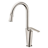  AB273602BN Contemporary Single-Lever Kitchen Faucet, Brushed Nickel