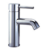  1 Hole Single-Lever Lavatory Faucet and Pull-Up Drain with Lift Rod , Chrome Finish