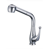 Dawn Sinks 1 Hole Single-Lever Pull-Out Spray Kitchen Faucet in Chrome Finish