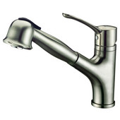  1 Hole Single-Lever Pull-Out Spray Kitchen Faucet, Brushed Nickel Finish